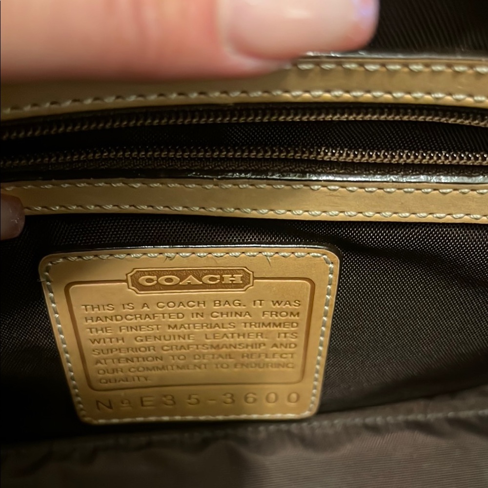 Coach LIMITED EDITION 
Brown and Tan Duffel Bag with Sophisticated Design - Picture 6 of 8